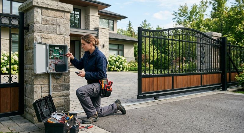 Electric Gate Installation in Roswell, GA